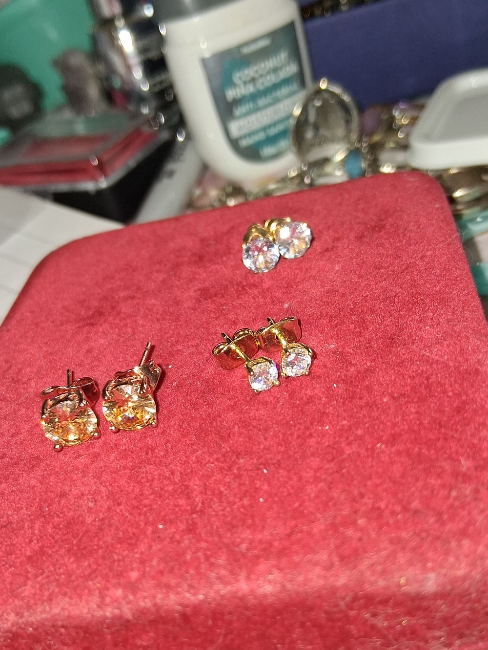Bundle Of Solataire Earrings